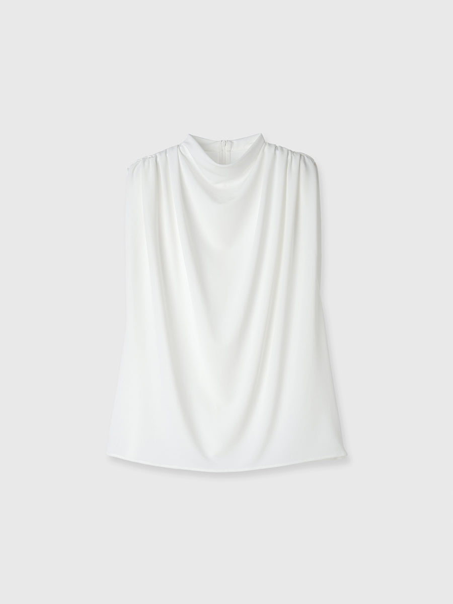 주름 드레이프 컷 탑