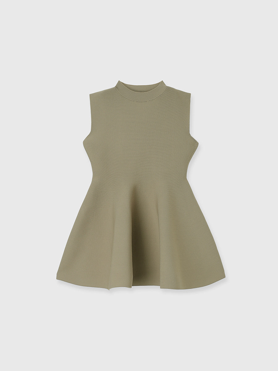 ホールガーメントペプラムニット