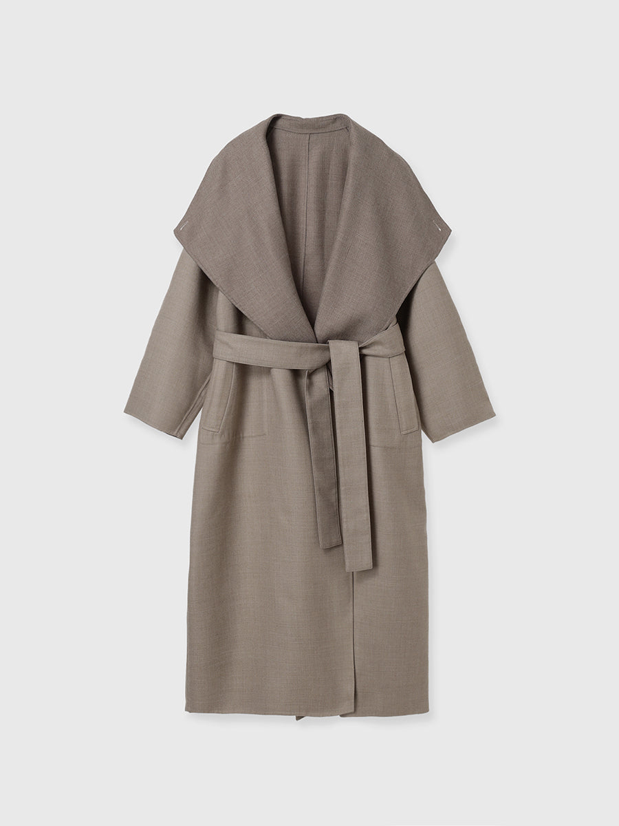 ウールリバーオーバーロングコート