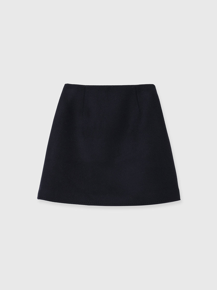 River Wool Mini Skirt