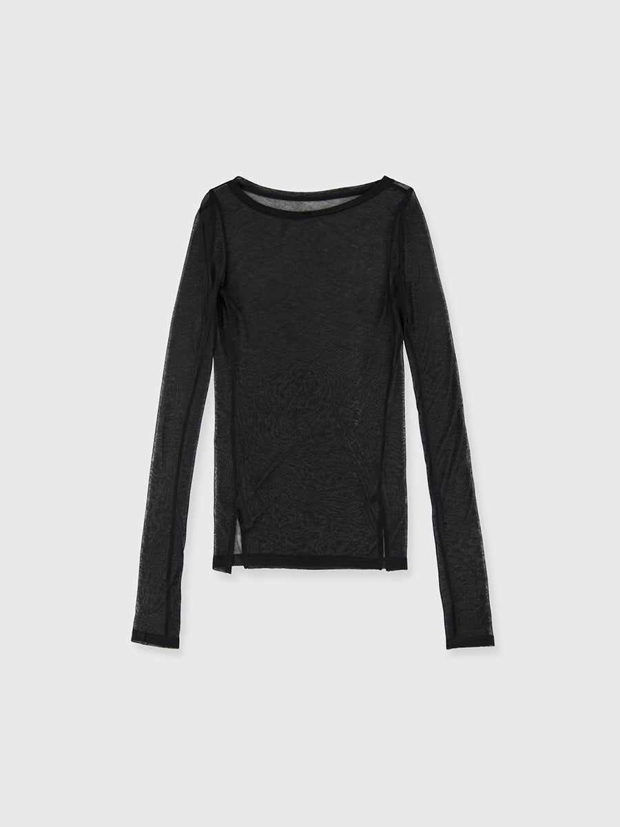 シアーロングスリーブT シャツ