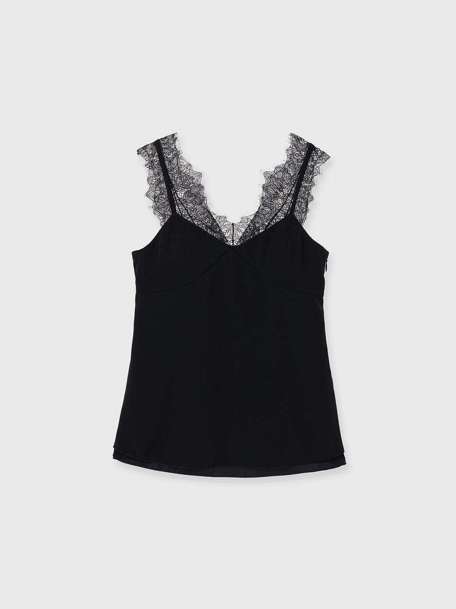 レーストリムカップインキャミソール