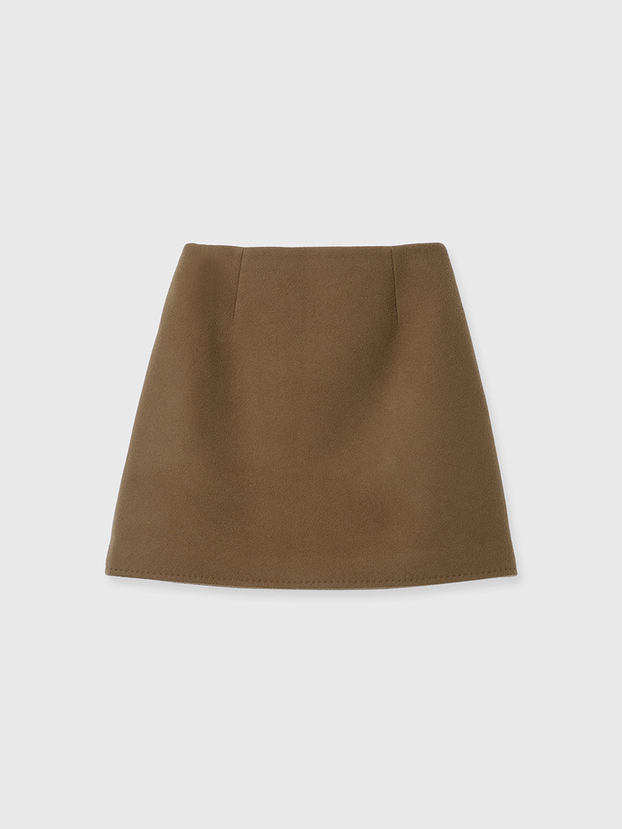 River Wool Mini Skirt