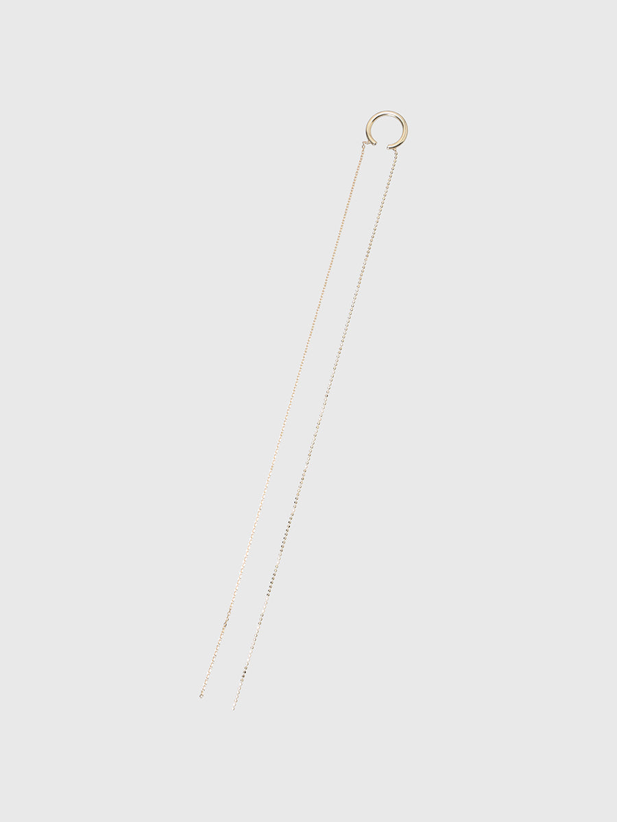 SLV925 Long Chain Ear Cuff