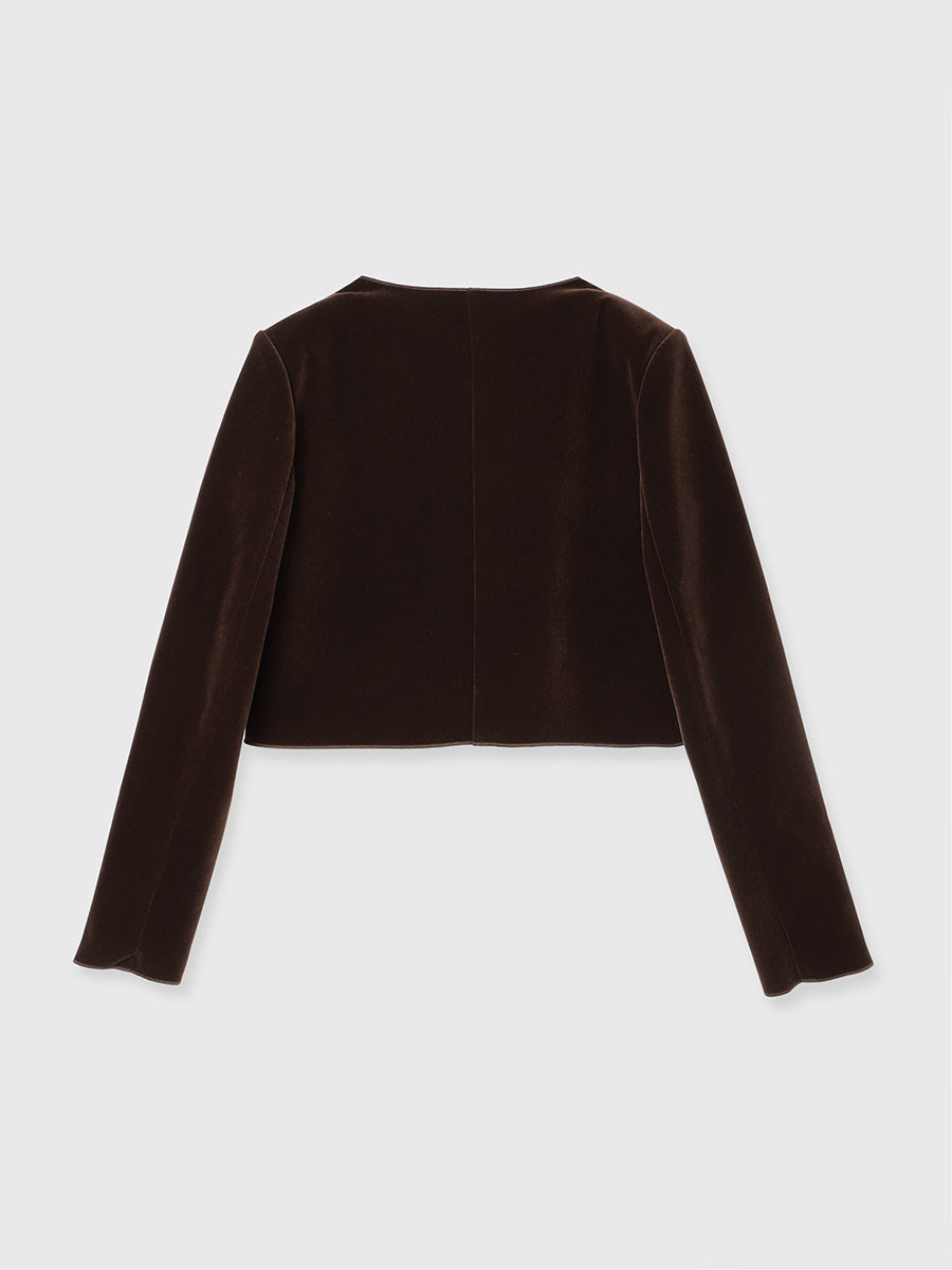ニュアンスウェーブベルベットジャケット