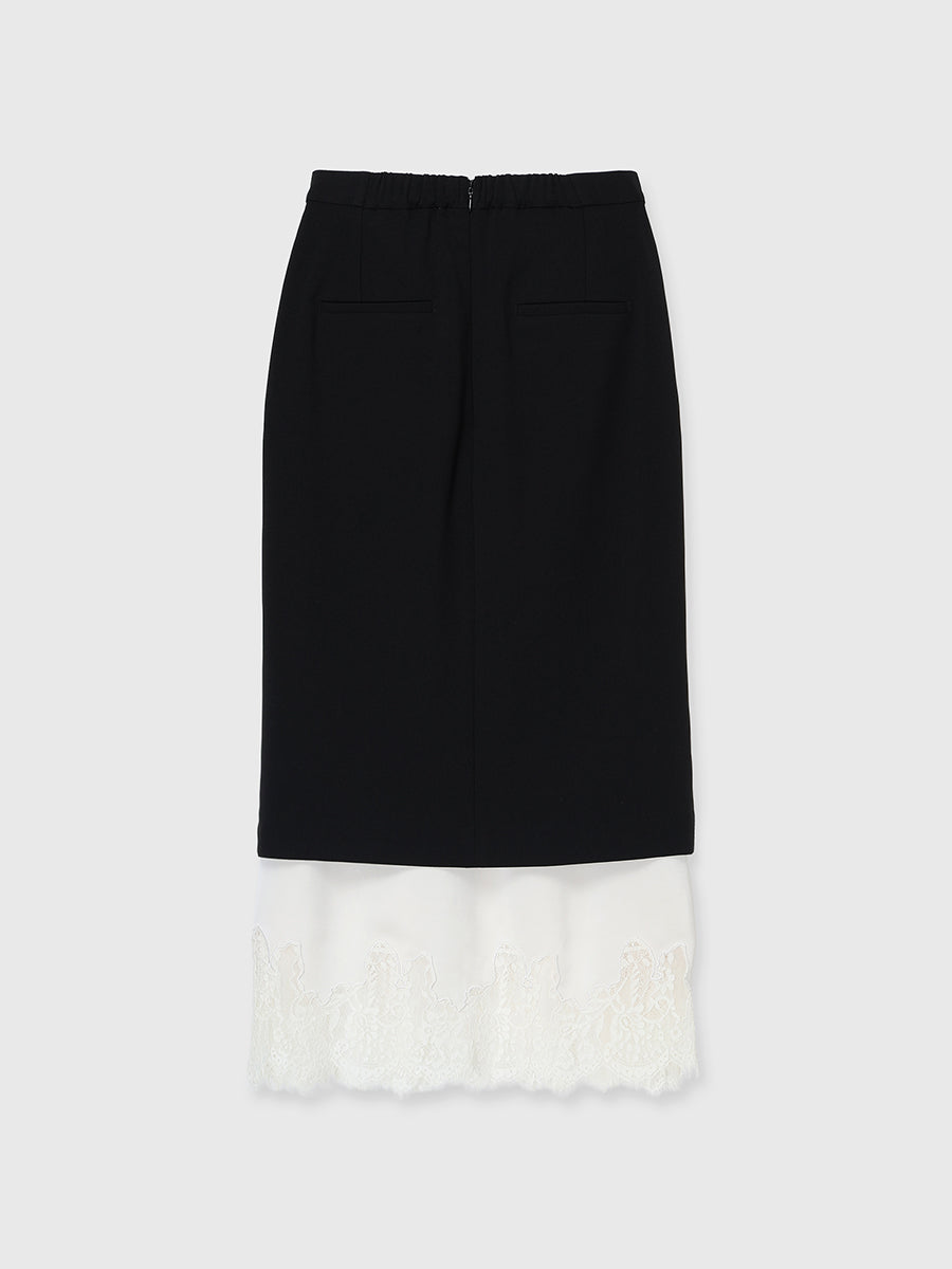 Hem Lace Layered Skirt