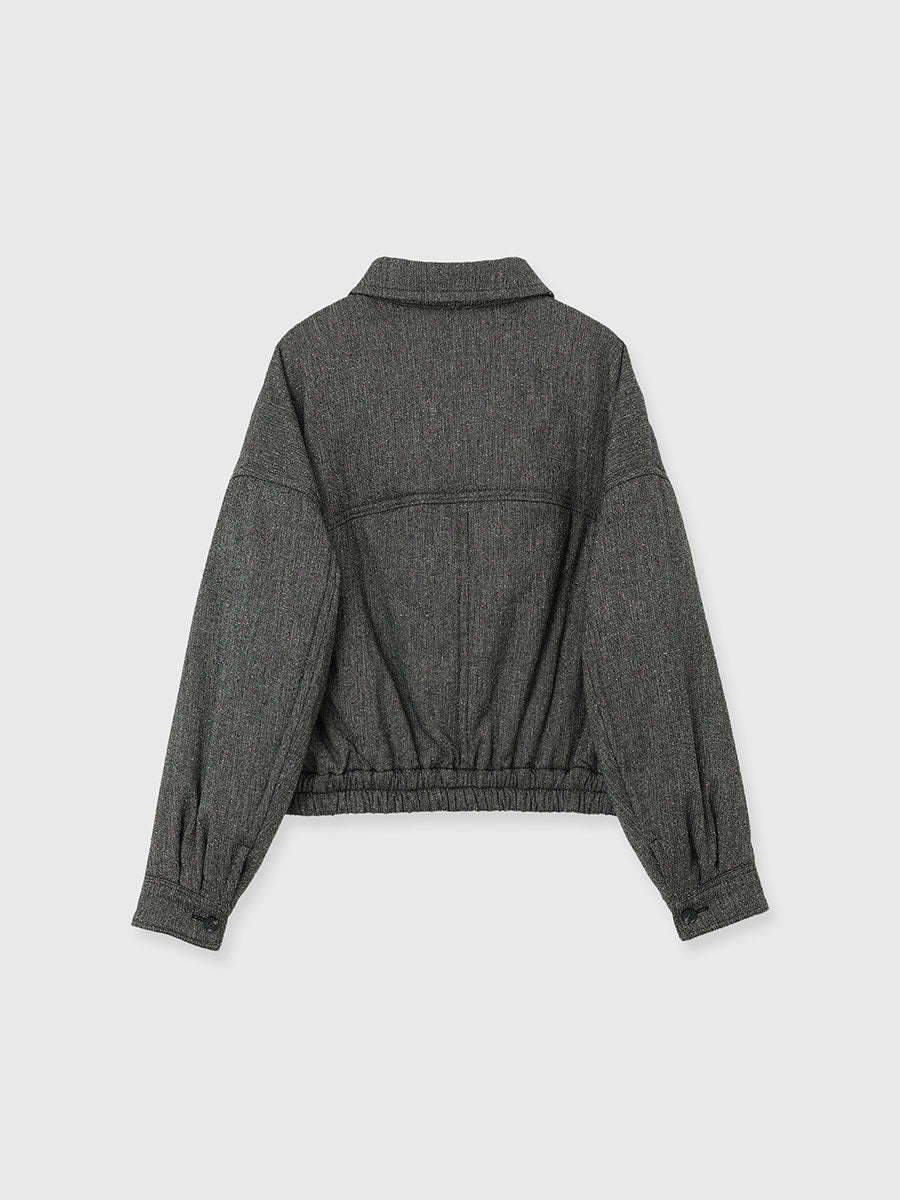 ラウンドフォルムブルゾン