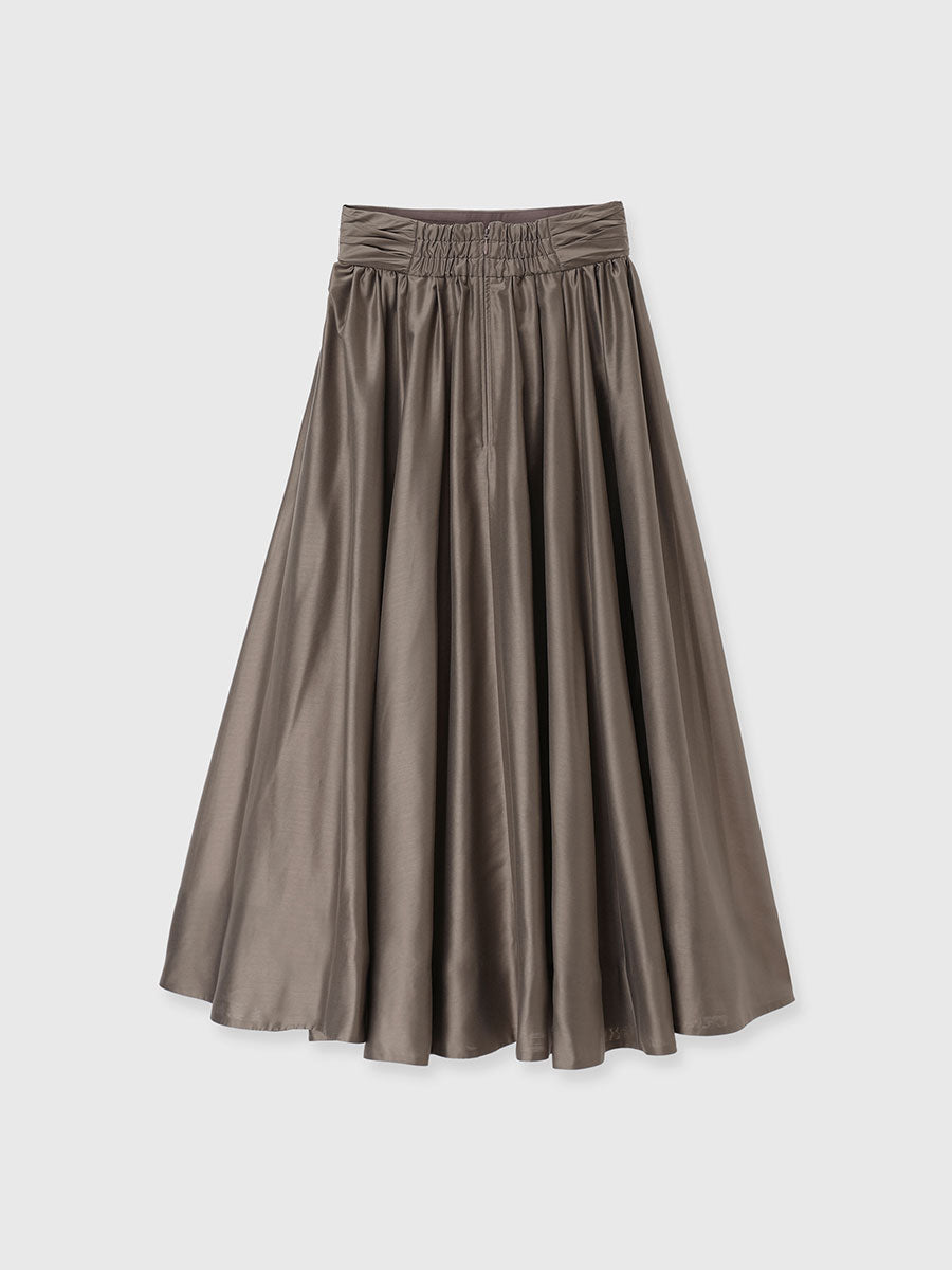 ギャザーベルトオーガンスカート