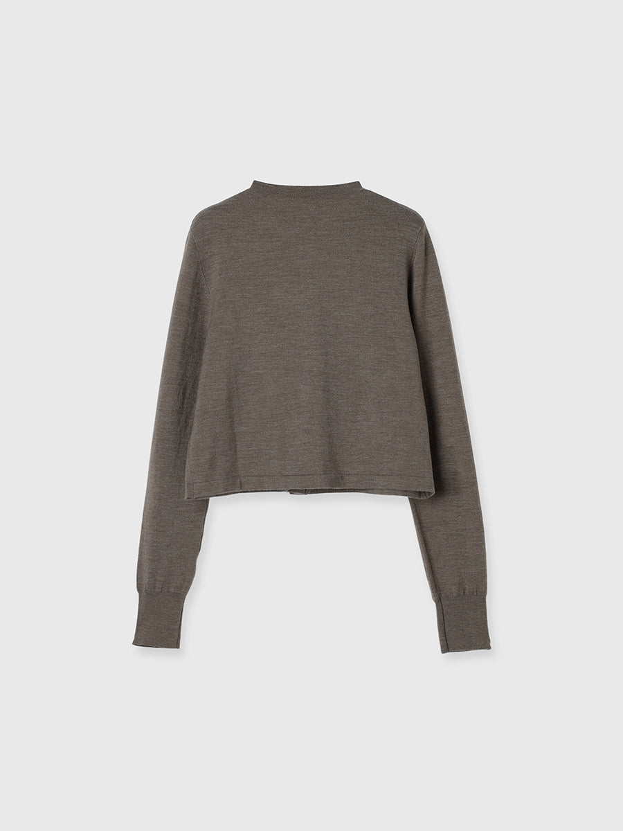 ベーシックウールニットカーディガン