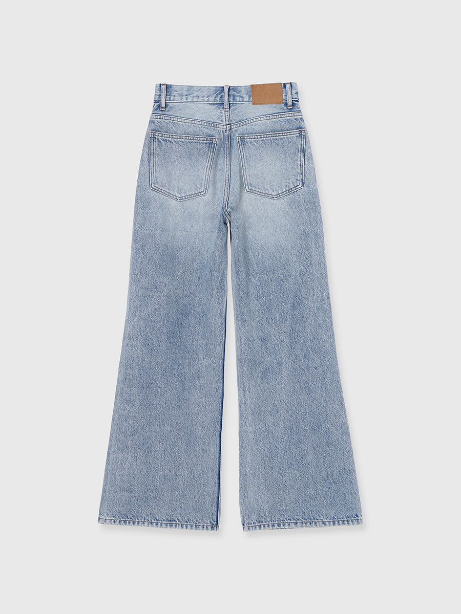 ダメージワイドデニム