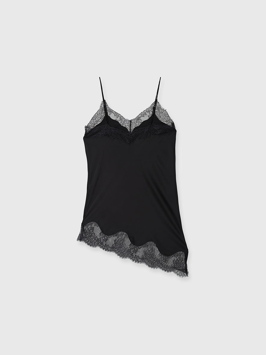 Lace Trim Irregular Hem Camisole