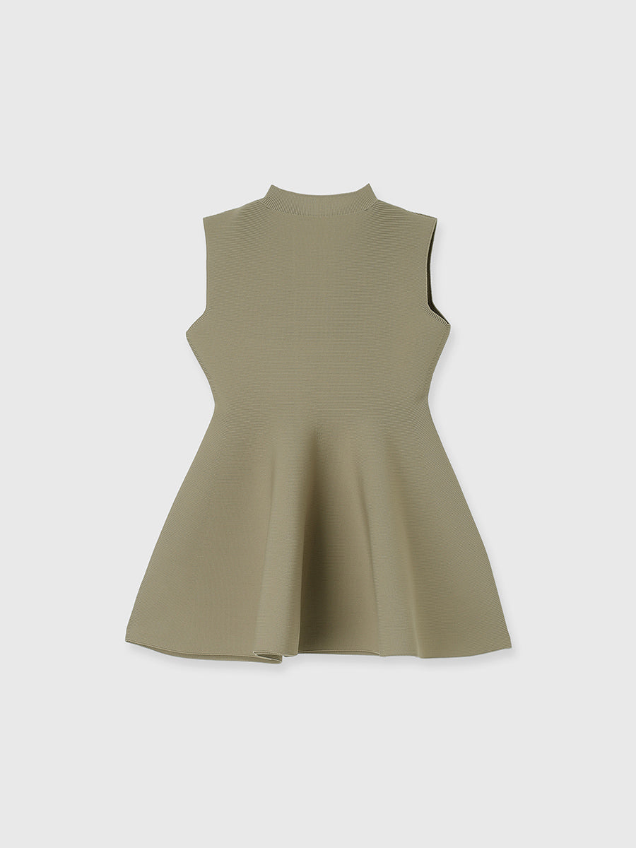 ホールガーメントペプラムニット