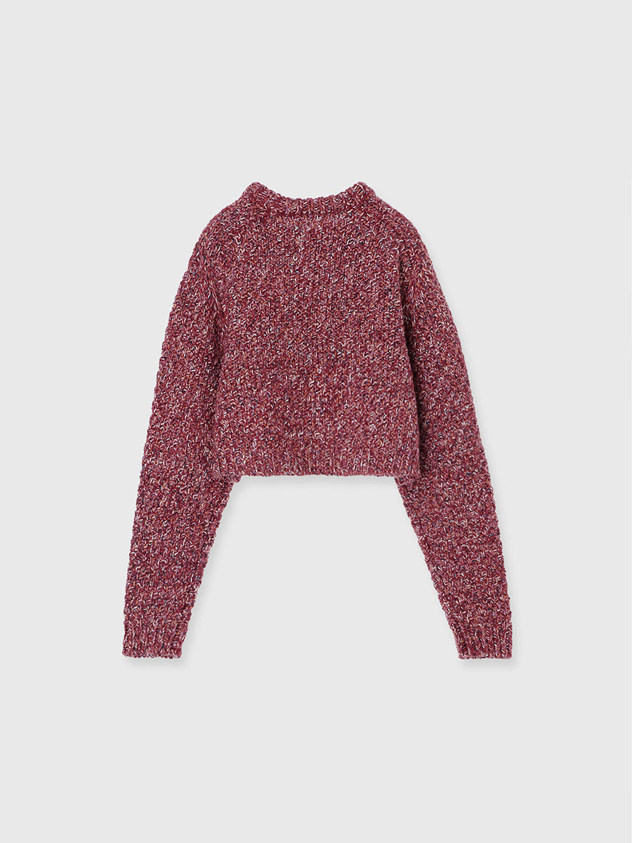 ミックスヤーンニットトップス