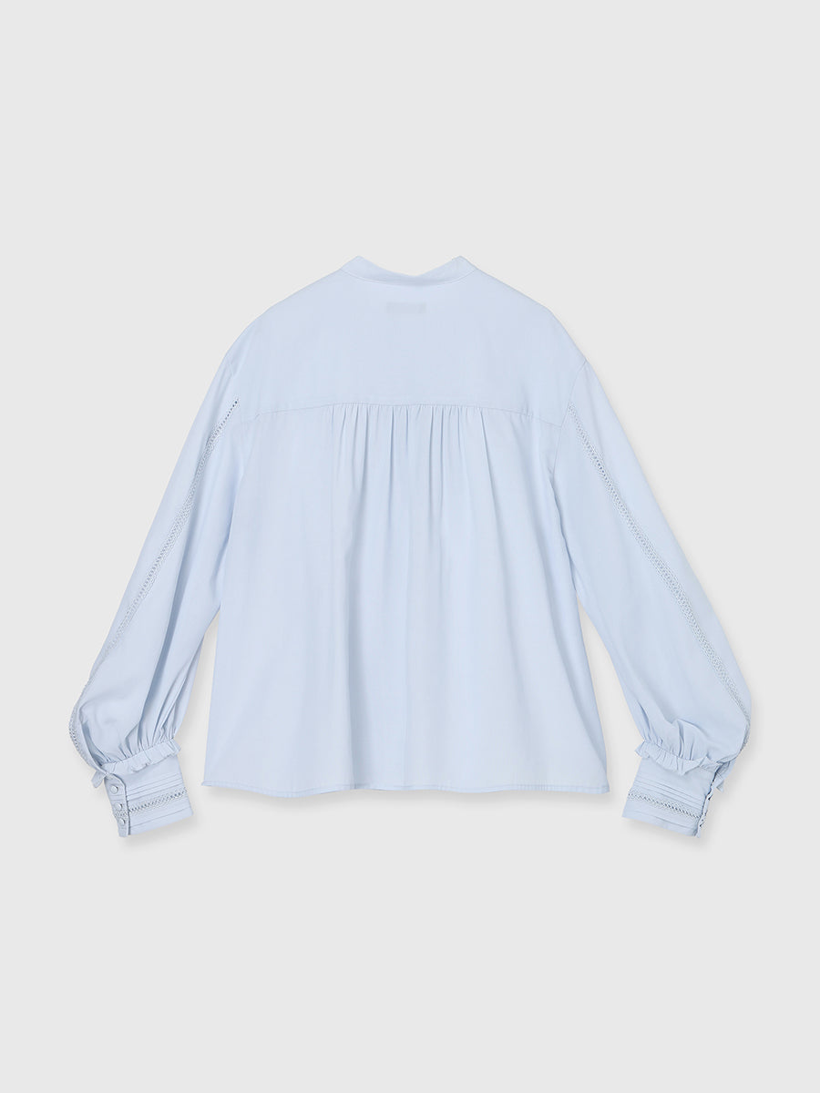 ピンタックギャザーボリュームブラウス