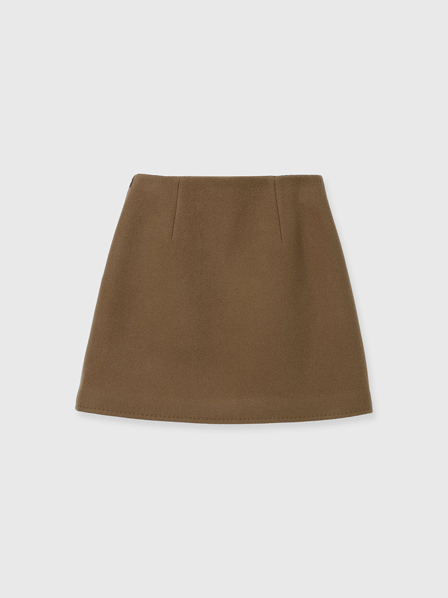 River Wool Mini Skirt