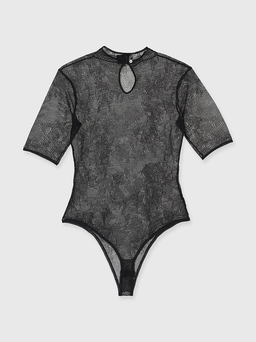 ニットレースボディスーツ