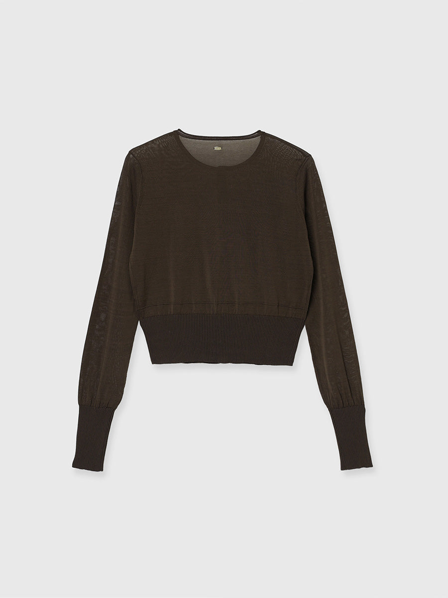 Mercerized Cotton Basic Knit Cardigan