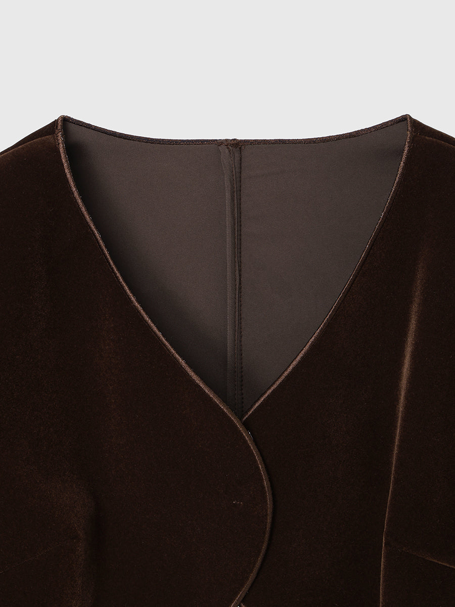 ニュアンスウェーブベルベットジャケット