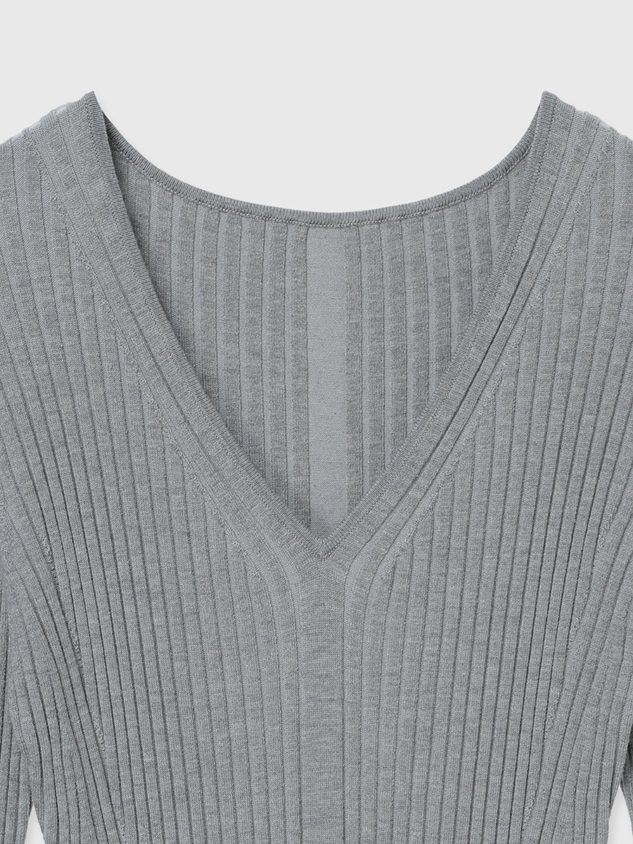 セミマーメイドニットワンピース