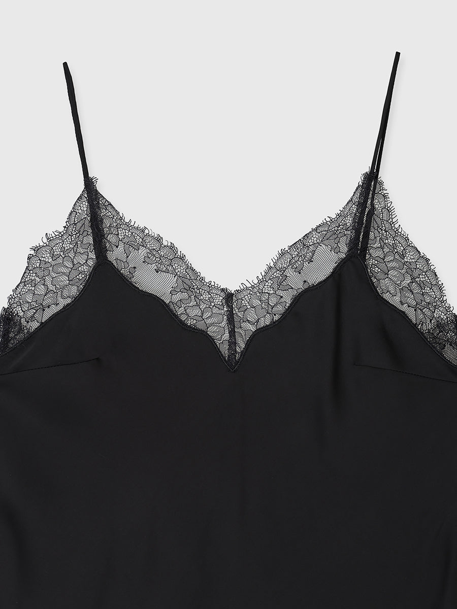 Lace Trim Irregular Hem Camisole