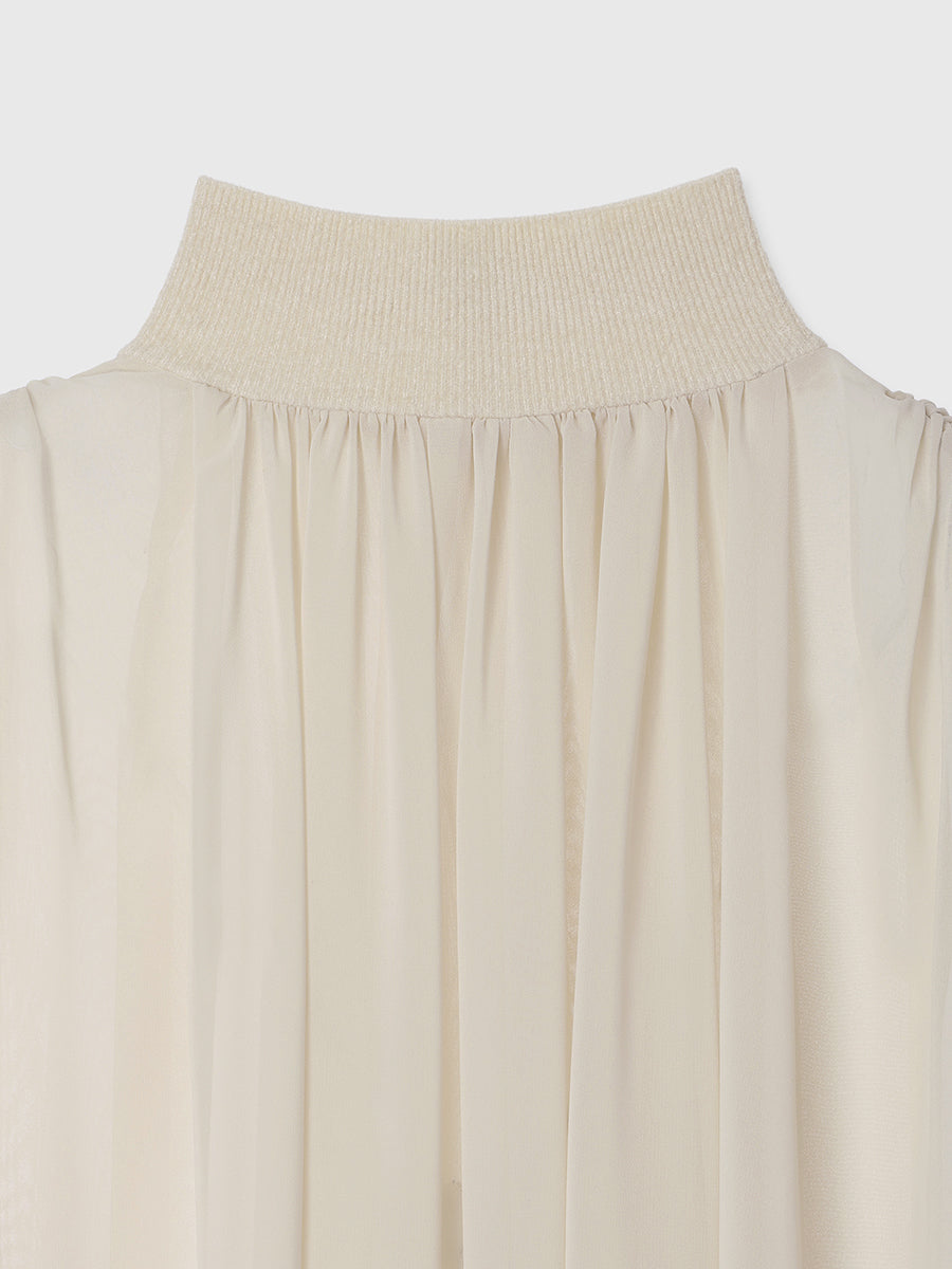 ジョーゼットフレアブラウス