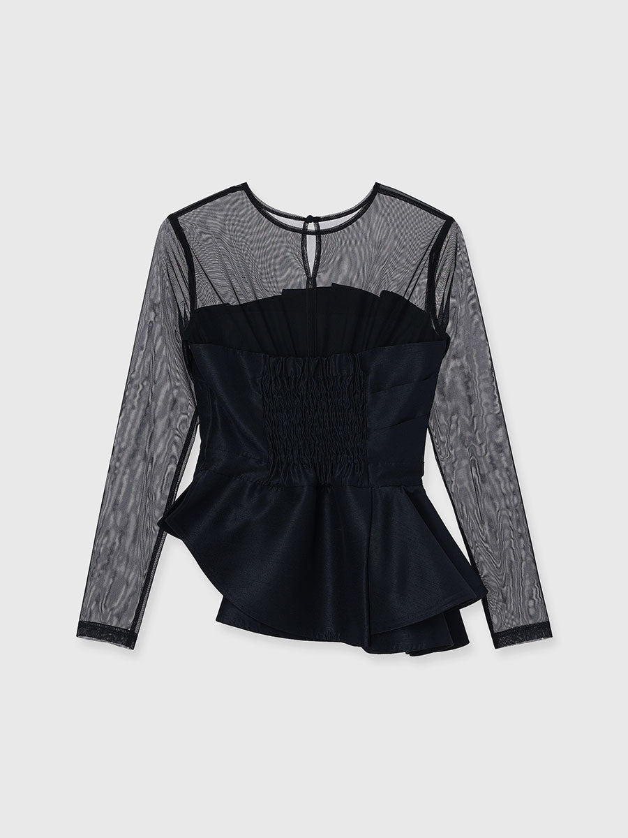 【occasion】フォールドビスチェセットアップ