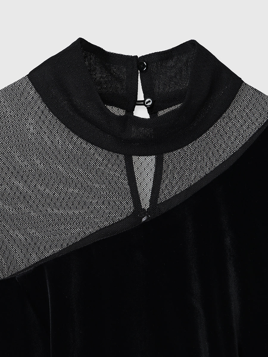 シアーコンビタイトワンピース