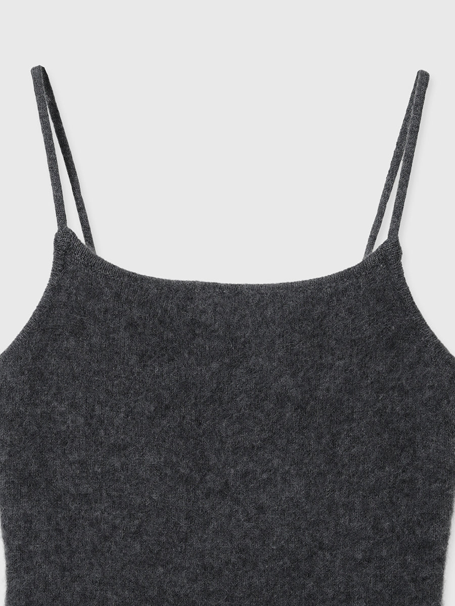 カシミヤブレンドキャミソールニットワンピース