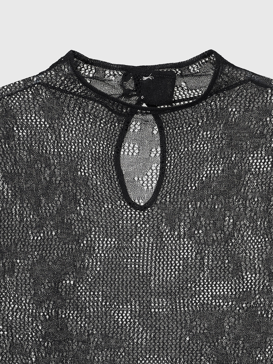 ニットレースボディスーツ