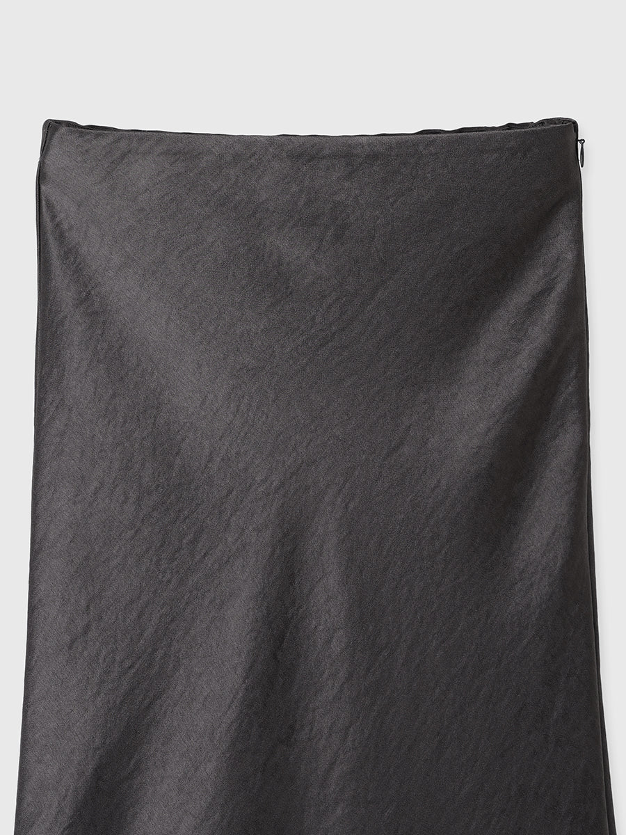 レースレイヤードサテンナロースカート