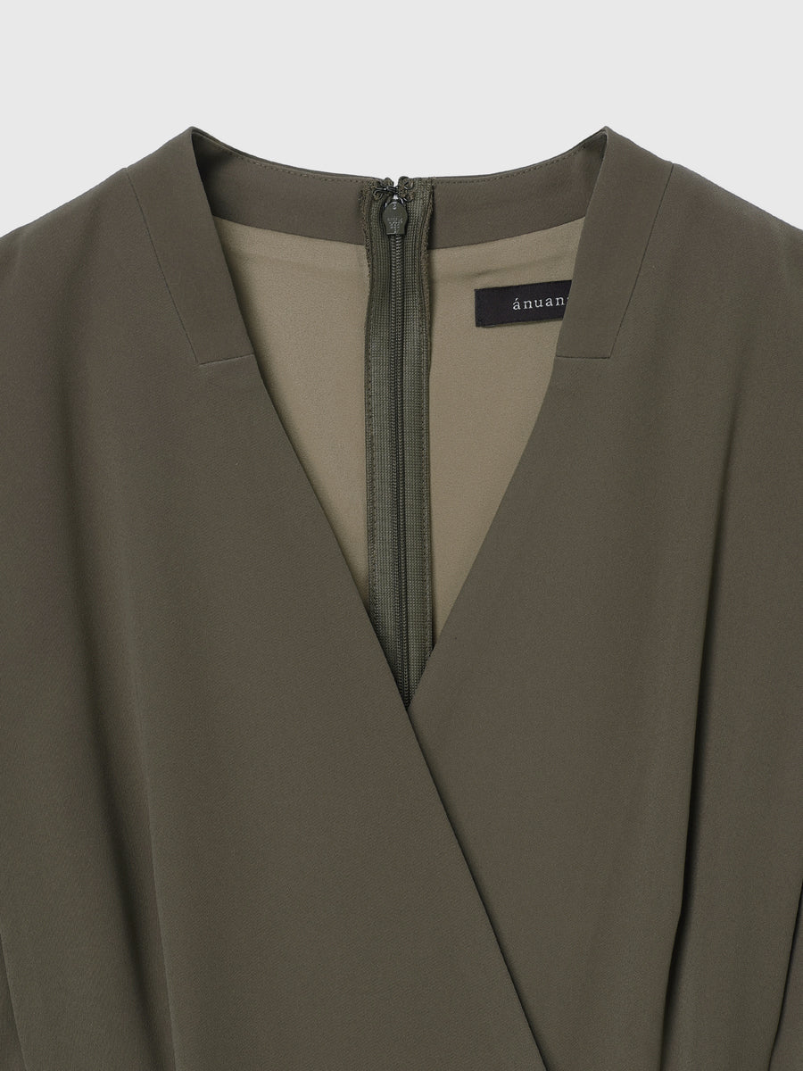 ダブルサテンクラシカルワンピース