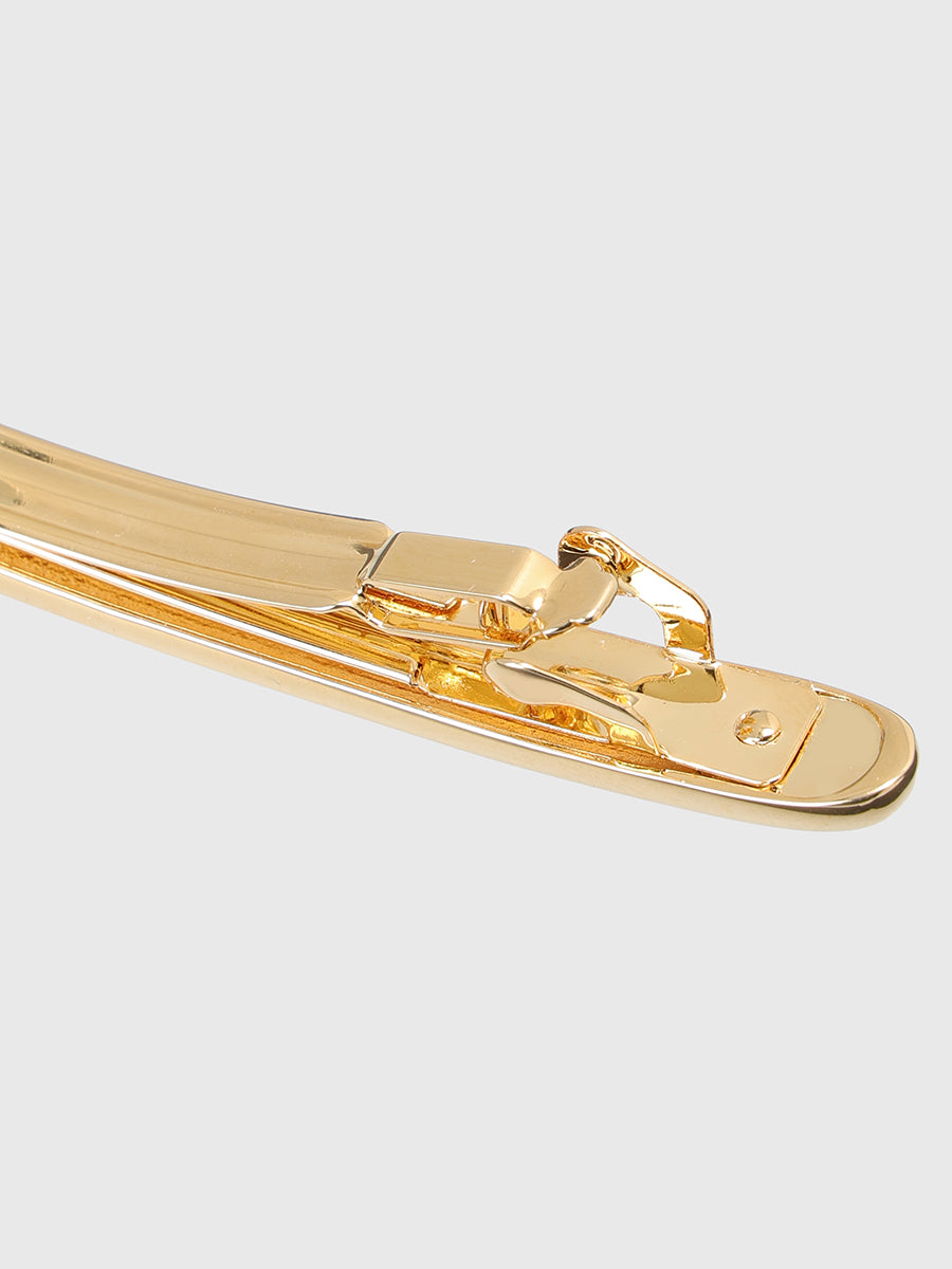 ナローメタルバレッタ