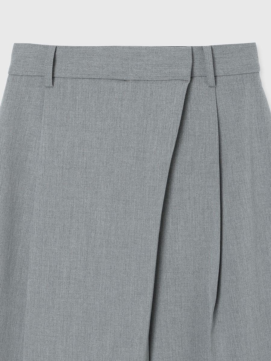 アシメデザインワイドパンツ