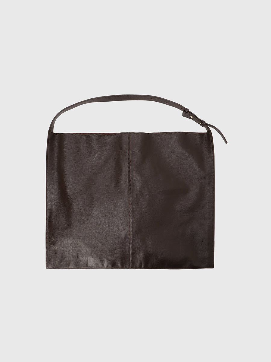 レザーラージショルダーバッグ