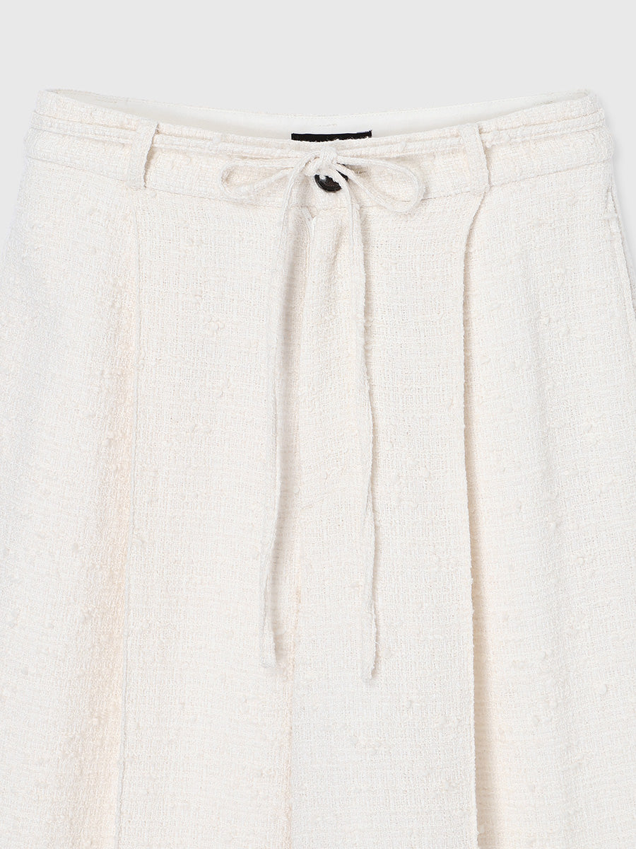 ツイードリボンベルトパンツ