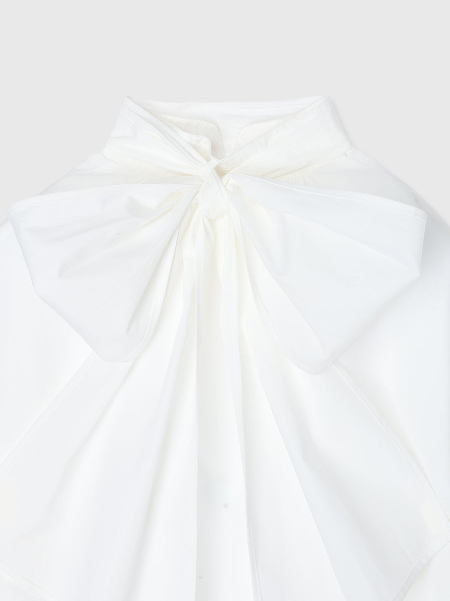 Anniv.バルーンスリーブボウタイブラウス