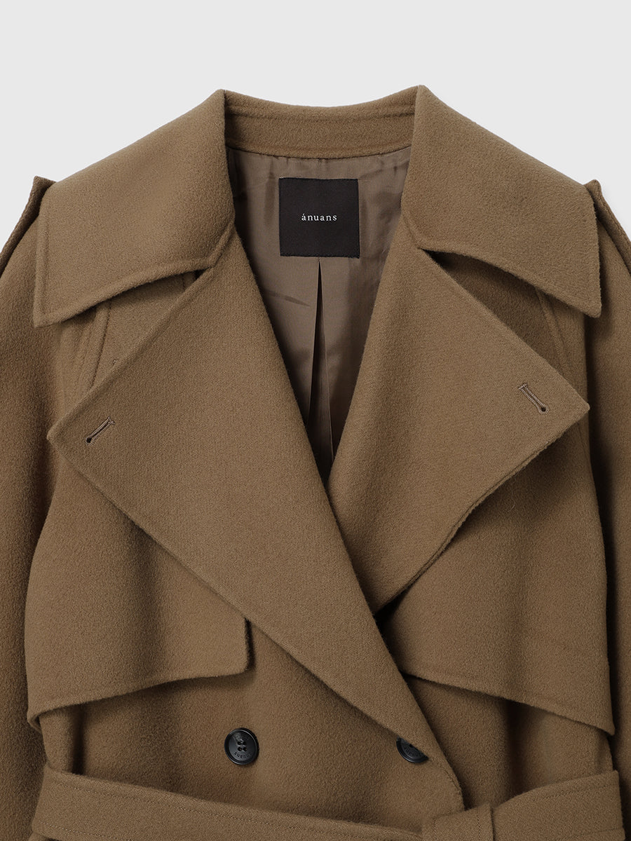 リバーウールミドルトレンチコート