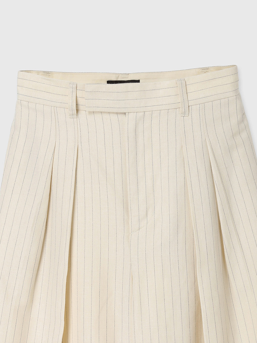 テクスチャータックワイドパンツ