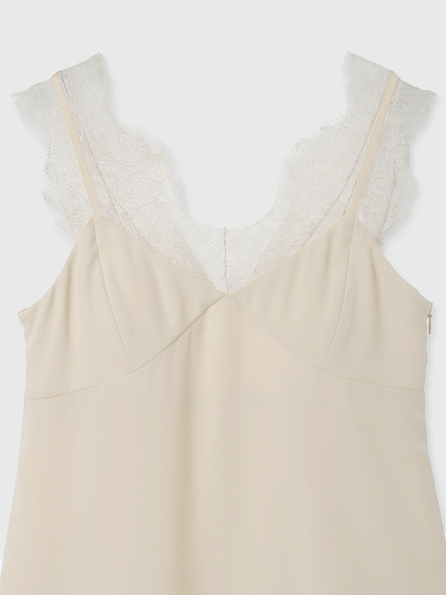 レーストリムカップインキャミソール