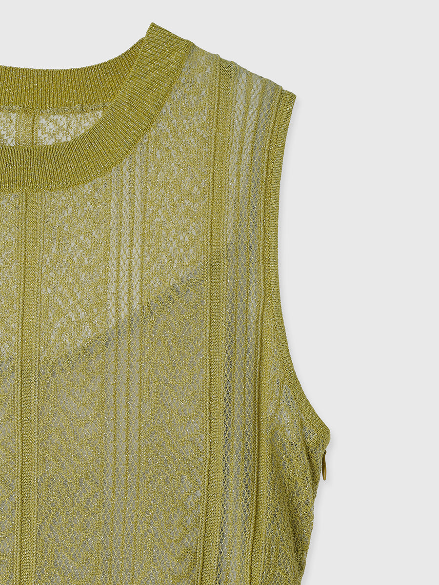 レーシーニットワンピース