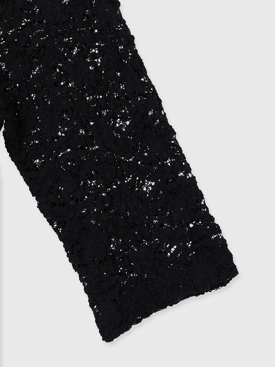 シュリンクレースボートネックプルオーバー