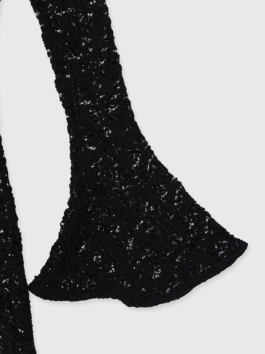 シュリンクレースパネルワンピース