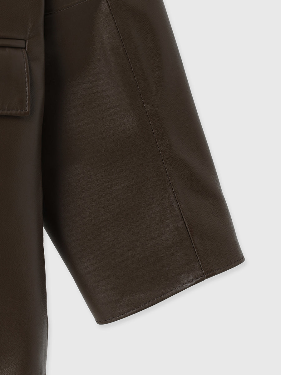 レザーテーラードジャケット