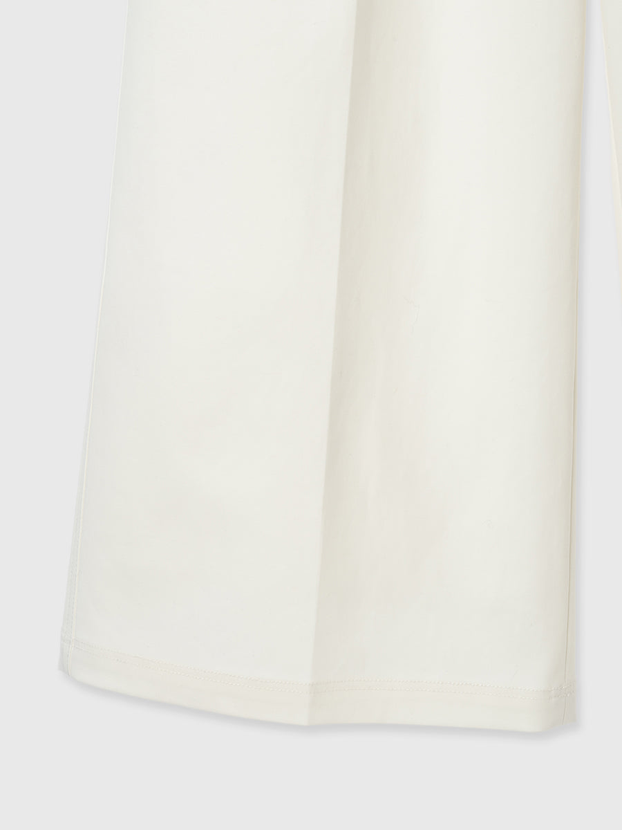 コットンクロスワイドパンツ