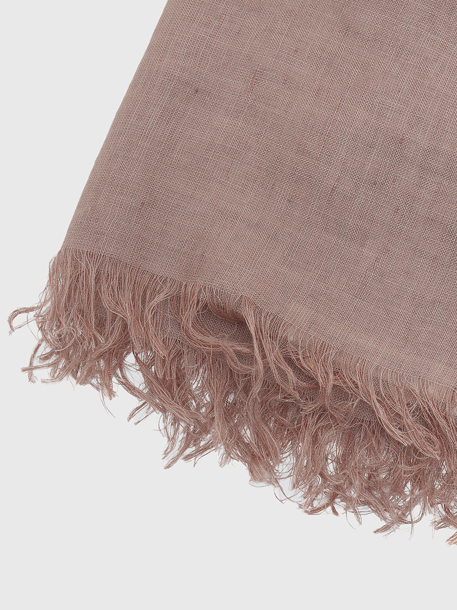 【ASAUCE MELER】リネンモダールシルクメランジュソリッドストール