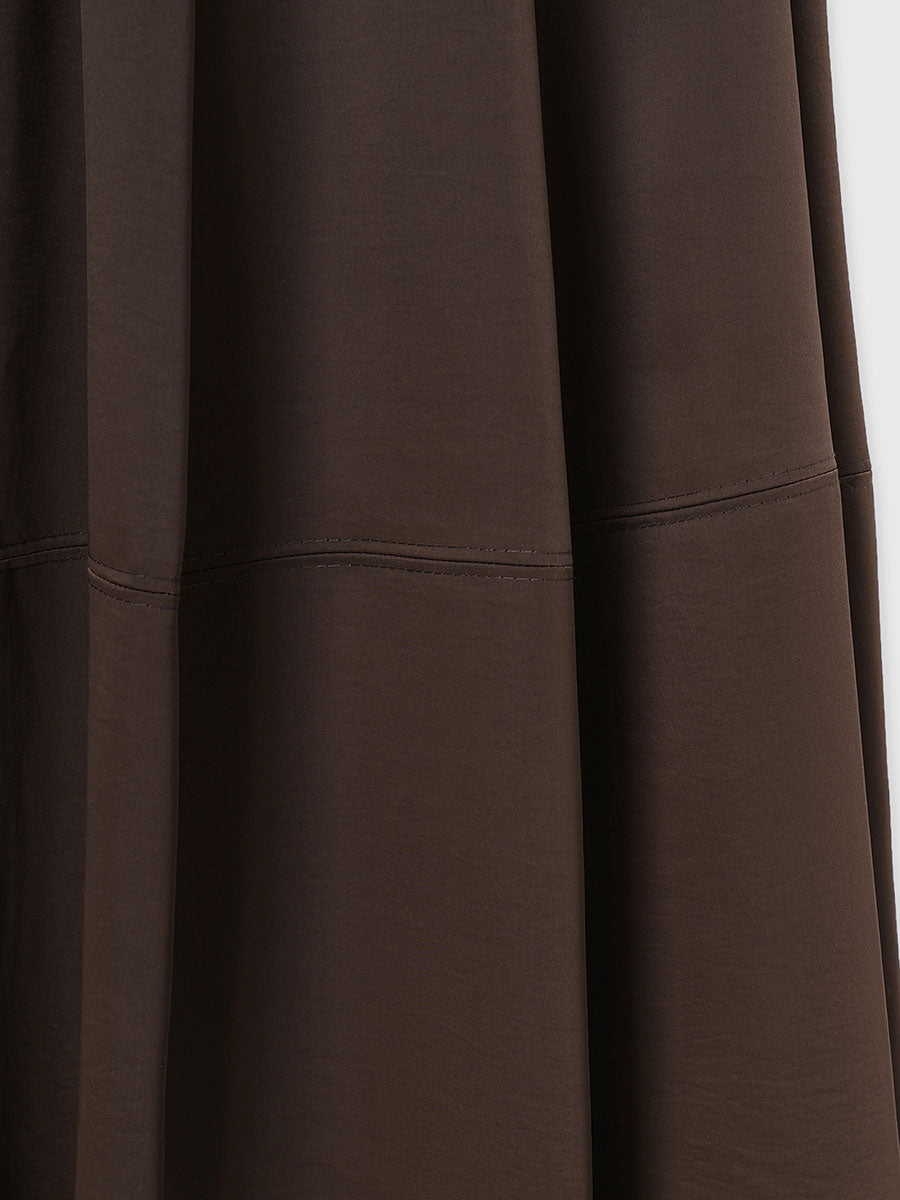 アセライクサテンバルーンスカート