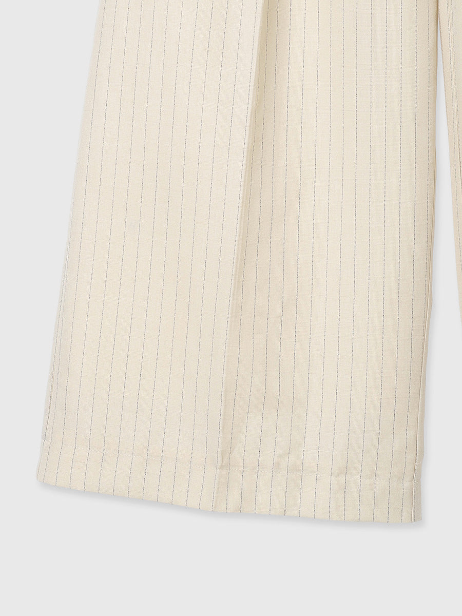 テクスチャータックワイドパンツ