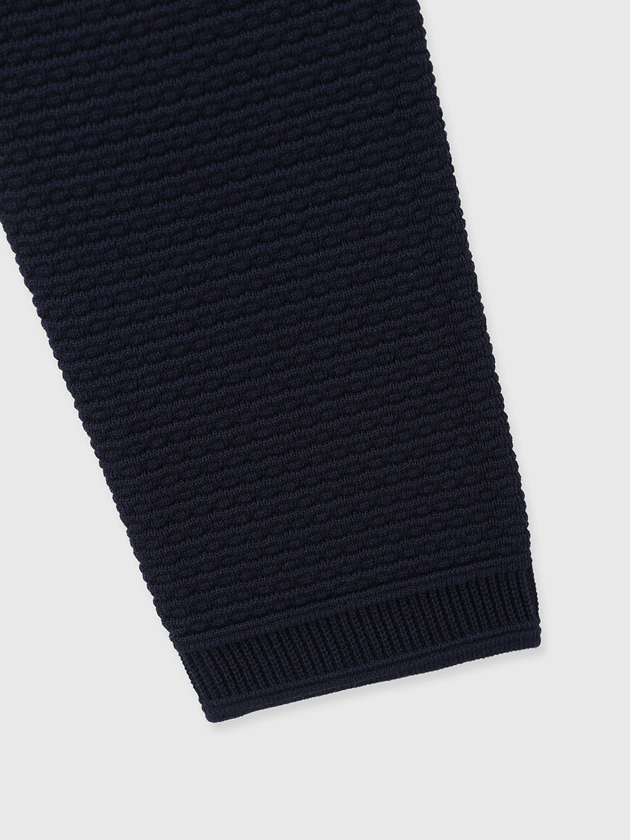 ノーカラーラーベンニットジャケット