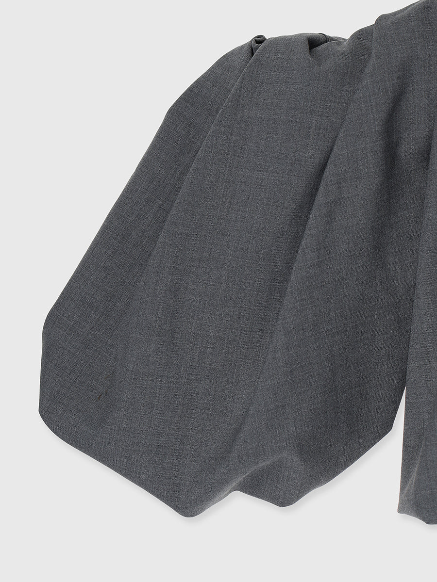 蓬鬆氣球袖襯衫