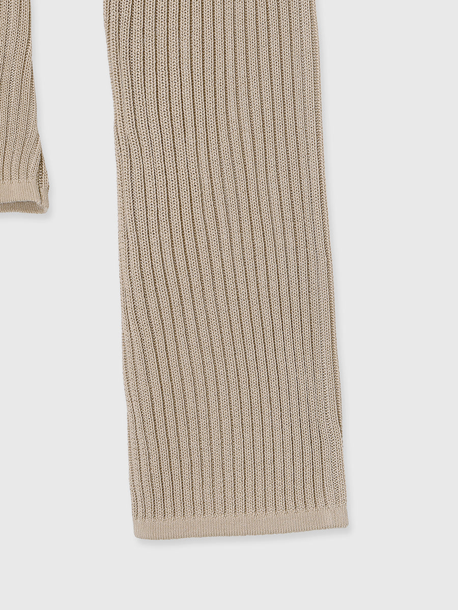 リュクスビスコースリブニットプルオーバー